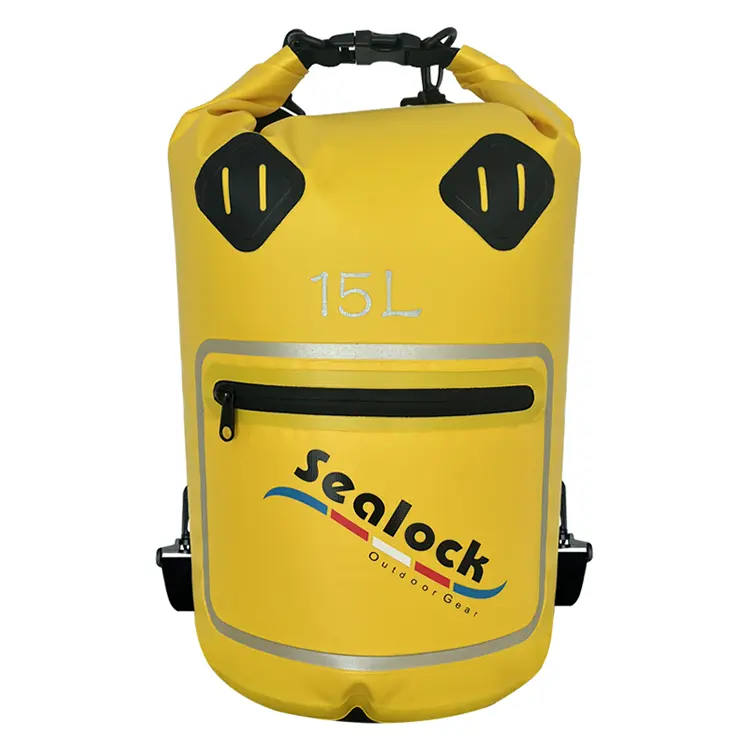 15L/20L IPX7 vodoodporna suha vreča s prozornim okencem in ločevanjem suho-mokro