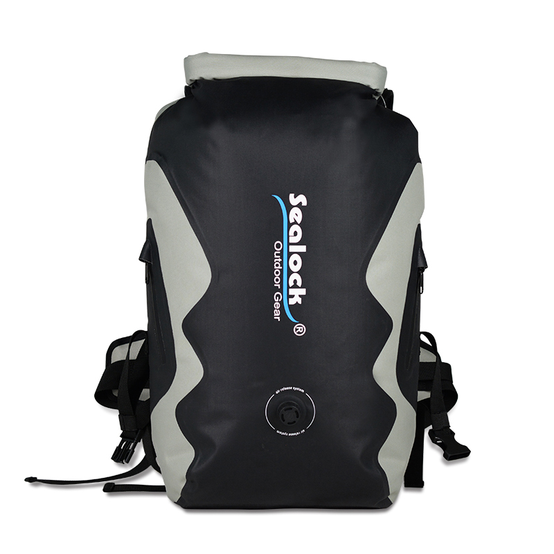 color and OEM logo options on waterproof dry backpack
